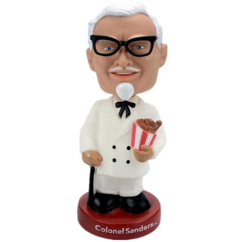 

Bobble Head Kentucky Fried Chicken PVC Action Figure Collectible Model Shake Head Hot Toy for Child Birthday GIFT