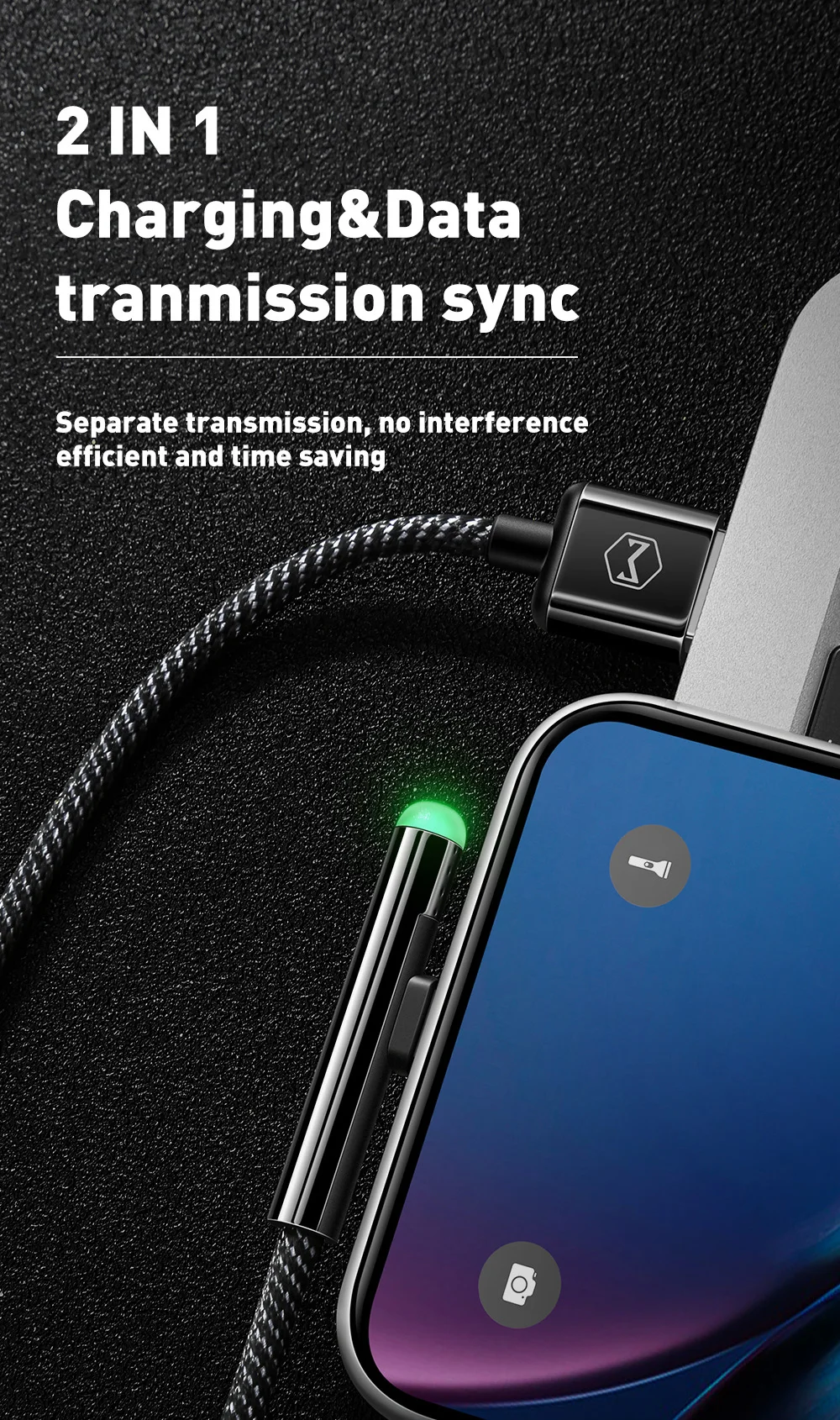 apple iphone charger cord Mcdodo USB Cable for iPhone lightning 12 11 Pro X Xs Max XR 8 7 6 Plus iPad 2A Fast Charging USB Charger Data Cable iOS LED Cord phone charger cord