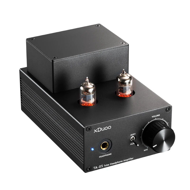 XDuoo TA-05 TA05 HiFi аудио стерео ламповый усилитель для наушников Amp 2x 6J1& ST 772/882 транзисторы Настольный усилитель