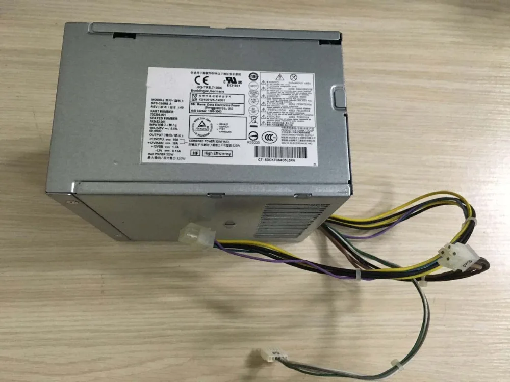 Genuine EliteDesk 800 G1 PCC006 320W Power Supply 702305 001 702453 001