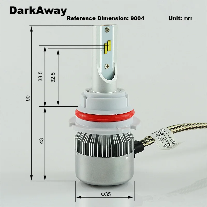 LED Car Headlight LH-C6F-9004- 8