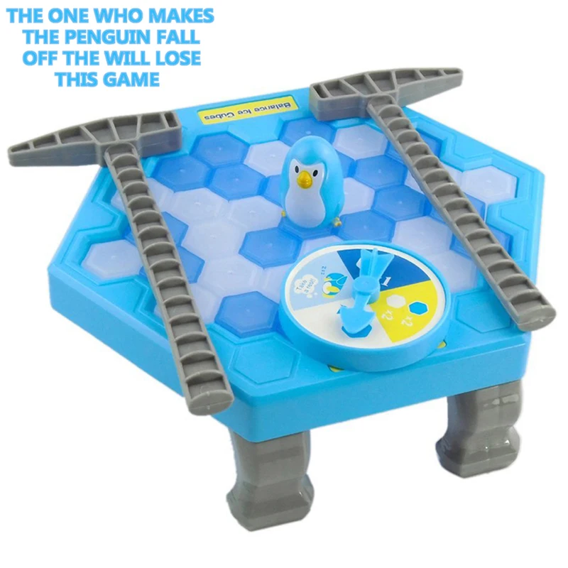 

Funny Penguin Balance Ice Cubes Desktop Paternity Interactive Game Kid Manual Skill Reasoning Sociability Blocks Game Toy Gift