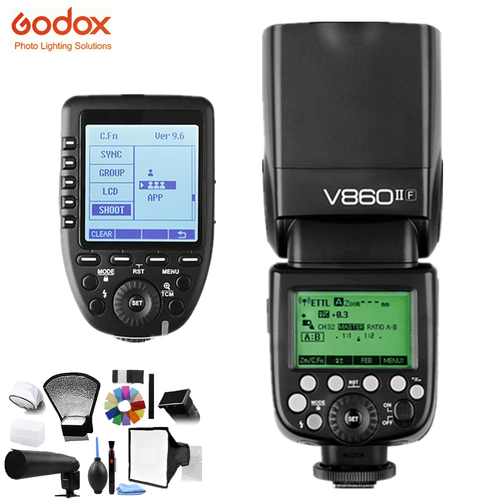 

Godox V860II-F V860IIF V860II F TTL HSS 1/8000s Speedlite Flash X1T-F Trigger XPro-F Transmitter for Fujifilm Fuji X-Pro2 X-Pro1