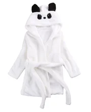 2017 Nouveau Animal À Capuchon Bébé de Nuit de Flanelle Pyjamas Unisexe Enfants Filles Garçons À Manches Longues Mignon Cosplay Robes Vêtements Vente Chaude