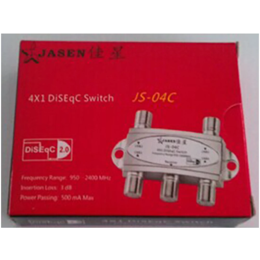 JS-04C сеть серебро мульти блюдо коаксиальный домашний спутниковый переключатель диплексор антенна ТВ распределитель сигнала плоский широкополосный приемник