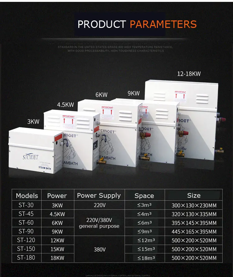 6 кВт 220/380 В Паровая машина для домашнего использования ST-60 Парогенератор Сауна сухой поток печь влажный паровой отпариватель цифровой контроллер 1 шт