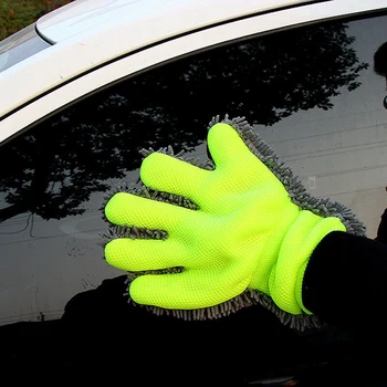 

Auto Car Cleaning Tools Car Washing Gloves Chenille Five Fingers Car Wash Gloves Microfiber Finger Gloves Cloth 2019 Univrsal