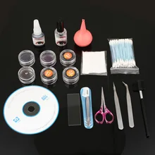 Накладные ресницы Полный косметический набор щипцы для ресниц средство для удаления клея инструменты