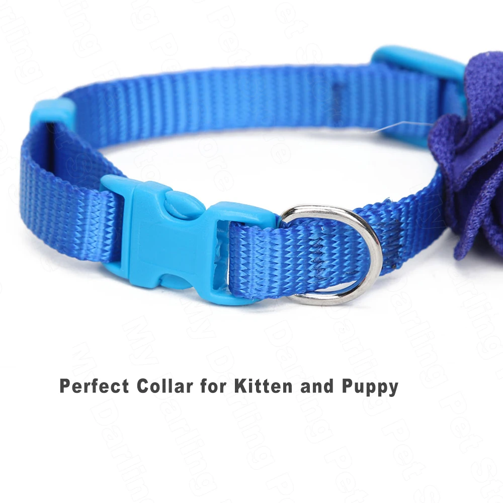 Small-Dog-Puppy-Collar-for-Cat-Kitty-Pet-Nylon-Necklace-Collars-Breakaway-Adjustable-Flower-Collar-Lead (2)