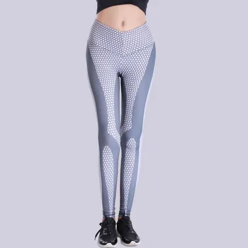 

High waist athleisure women legging sportswear dot print 3D harajuku elastic fitness leggings jegging women long push up pants