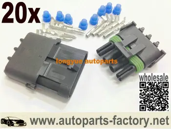 

longyue 20 Kit 4 Pin WeatherPack Sealed Wiring Connector Kit o2 sensor conector NEW