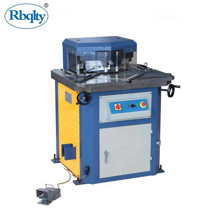 

Y-4*200 HVAC hydraulic foot pedal duct corner cutting notching machine