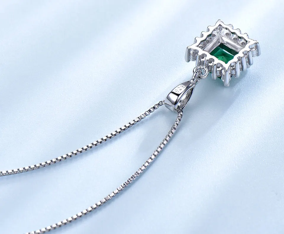 UMCHO Emerald 925 sterling silver jewelry set for women S019E-1 (5)