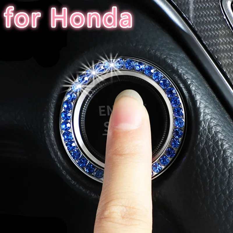 

Car Styling Ignition Switch Decoration Stickers For Honda 10th Accord Inspire Civic CRV URV Ignition Key Ring Cover Accessories