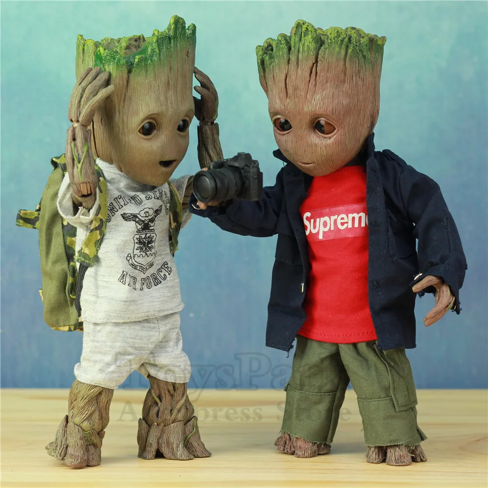 

Life Size 1:1 Marvel Guardians of The Galaxy Avengers Cute Baby Young Tree Man BJD 25CM Action Figure KO's HT Hot Toys Legends