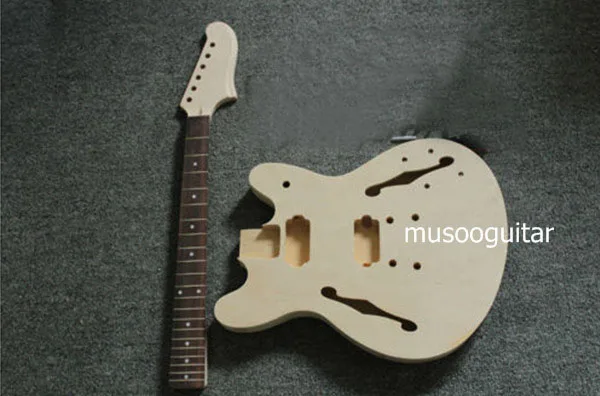 Проект ELECTRI SEMI-HOLLOW гитара строитель Набор DIY без аксессуаров | Спорт и развлечения