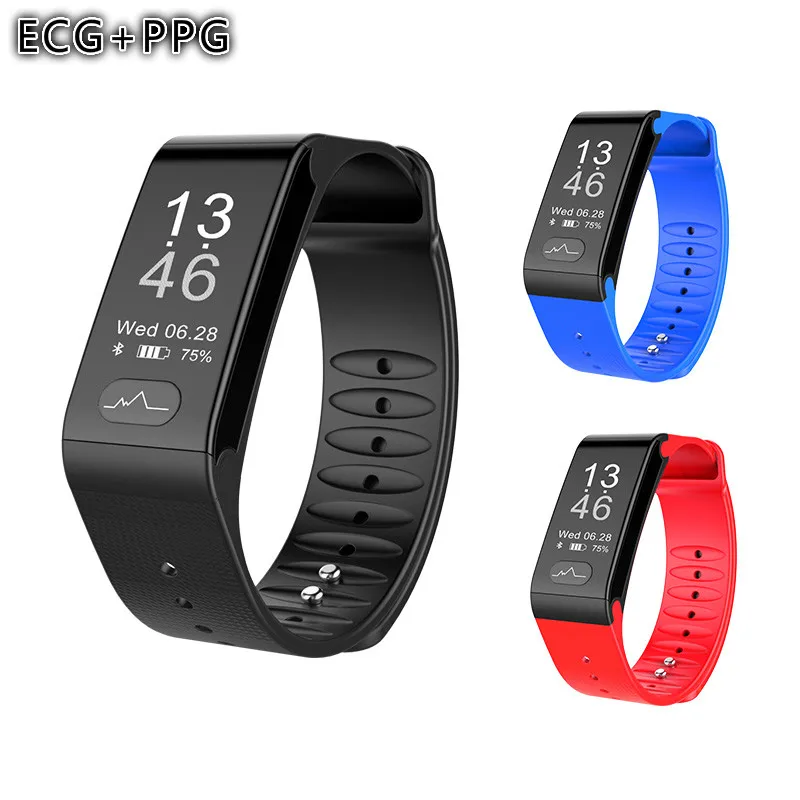 

Hot ECG ECG+PPG Heartbeat Smart Watches Woman Man Blood Pressure Heart Rate Smart Bracelet Sports Health Watch Band