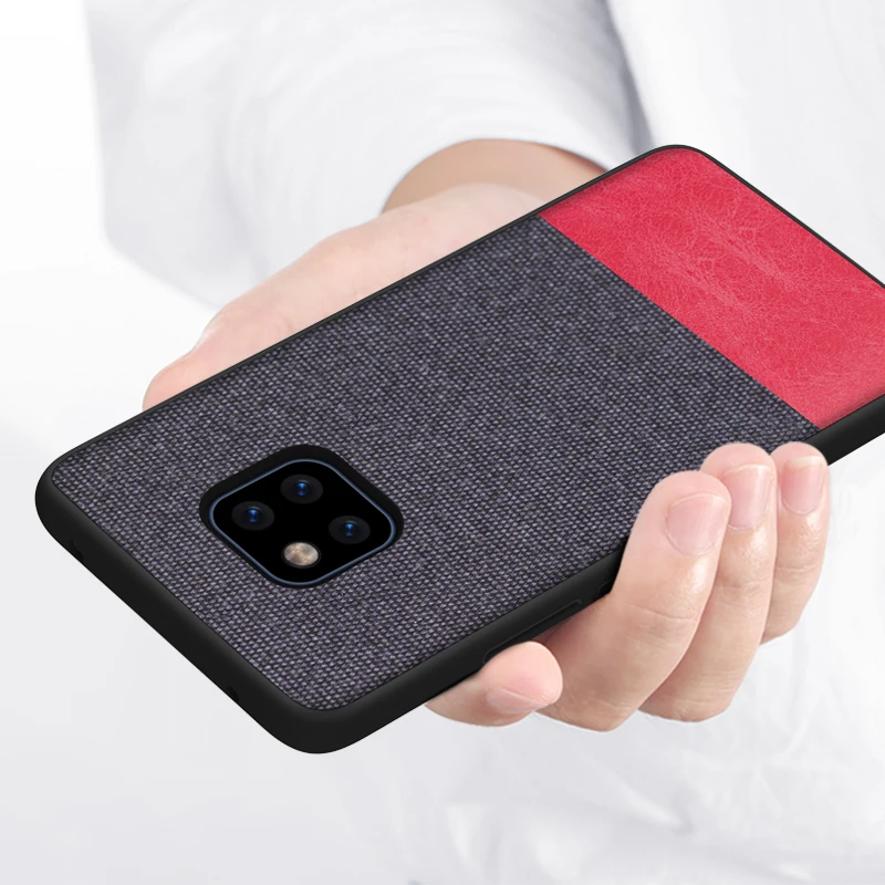 Для Huawei Mate 20 Pro Чехол Мягкий силиконовый край роскошный тканевый чехол для 10 9 X RS