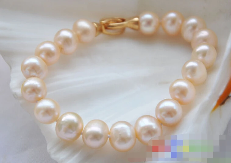 

0544 round pink freshwater pearl necklace
