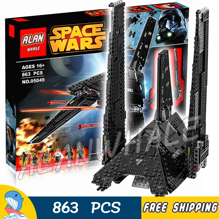 

863pcs Space Wars 05049 Ultimate Collection Krennic's Imperial Shuttle Model Building Blocks Children Toys Compatible With lago