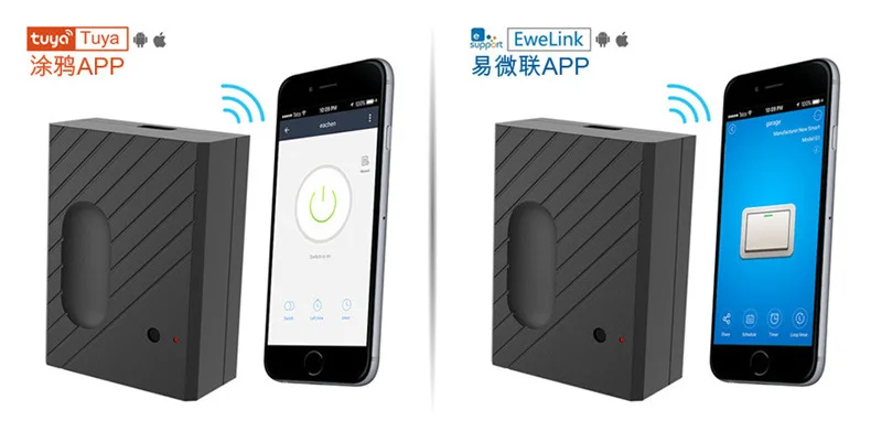 EWeLink WiFi Smart Wandlichtschalter mit Bewegungssensor APP Fernbedienung 