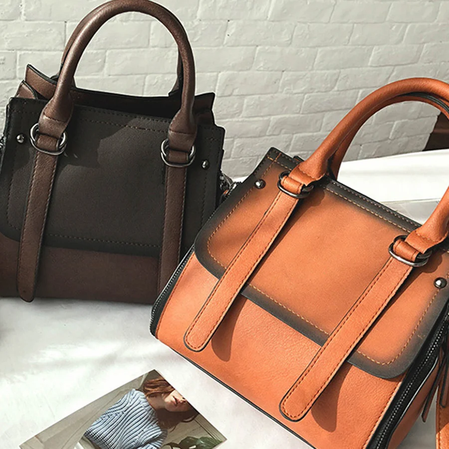 

MANFUNI Retro Matte PU Bucket Bag for Women 2019 New Large Capacity Shoulder Messenger Bag Ladies Luxury Design Handbag