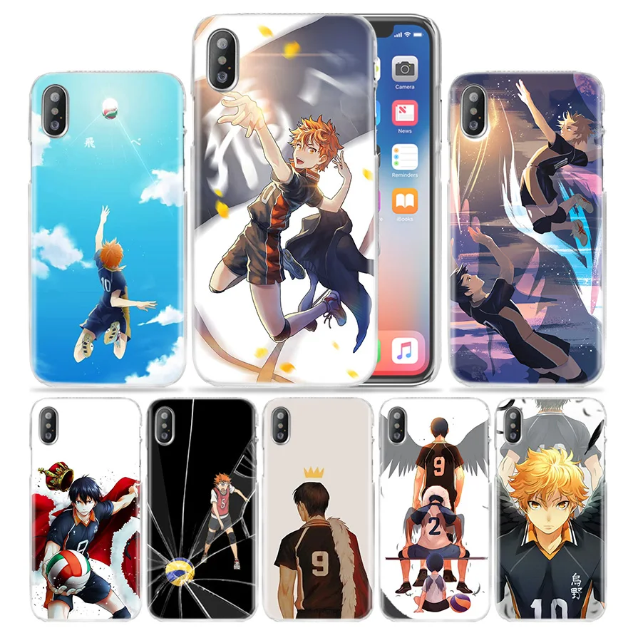 

Haikyuu Anime Case for iPhone XS Max XR X 10 7 7S 8 6 6S Plus 5S SE 5 4S 4 5C Clear Hard PC Plastic Funda Capa Phone Cover Coque