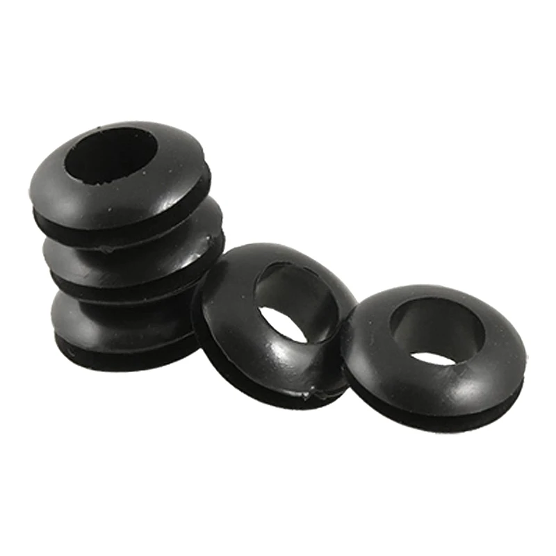 

5 Pcs 8mm Black Grommets Cable grommet Cable routing Rubber grommets