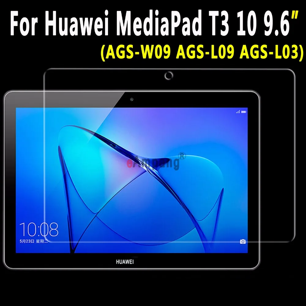 Закаленное стекло для защиты экрана Huawei MediaPad T3 10 9 6 дюйма защита с защитой от