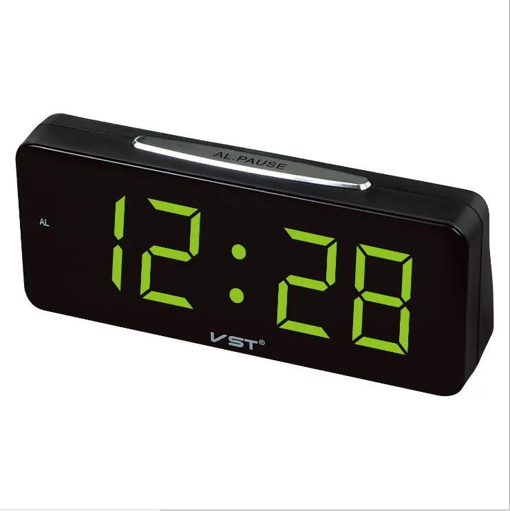 2020 Big Numbers Digital Alarm Clocks USB Plug AC Power Electronic Table Clocks With Large LED Office Desktop Clock VST-763