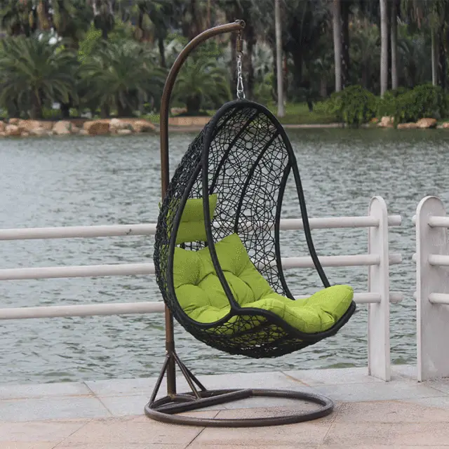 Online Shop Egg Chair Rattan Hanging Basket Swing Indoor Outdoor