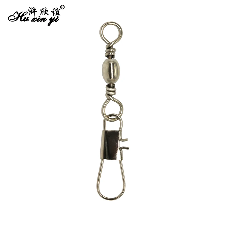 HXY PCS(100 50 20) SIZE(4/0#-14#) Fishing tackle Stainless steel Barrel swivel with interlock snap accessories ring | Спорт и