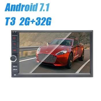 

HD1024*600 screen Oual Core2GRAM + 32g Built-in 2DIN memory Universal Car Radio gps Android 7.1 with Wi-Fi stereo audio dvd