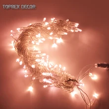 32.8ft Rose gold lighting LED string outdoor Waterproof IP68 fairy lights christmas lights navidad wedding decoration 2018 sale christmas decoration navidad christmas tree great led lighting wedding celebration decoration product 30m lamp h243