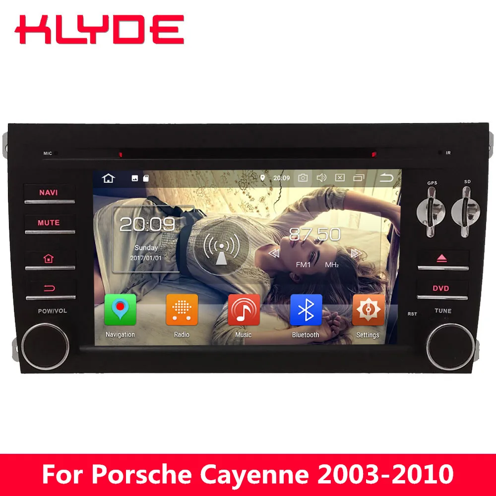 KLYDE " 4G Octa Core PX5 Android 8,0 7,1 4 Гб ОЗУ 32 Гб ПЗУ автомобильный DVD мультимедийный плеер стерео для Porsche Cayenne 2003-2009 2010