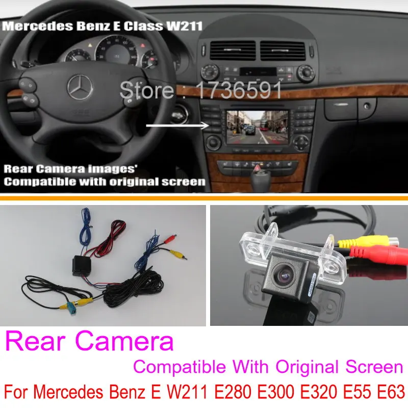 Lyudmila For Mercedes Benz E W211 E280 E300 E320 E55 E63 / Car Rear View Reverse Camera Sets / RCA & Original Screen Compatible Lyudmila For Mercedes Benz E W211 E280 E300 E320 E55 E63 / Car Rear View Reverse Camera Sets / RCA & Original Screen Compatible
