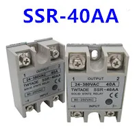 Twtade/Однофазное твердотельное реле SSR-25DD SSR-40DD SSR-50DD SSR-60DD на самом деле 3-32 постоянного тока 5-60 DC полупроводниковое реле постоянного тока твердотельные