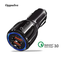 Oppselve автомобильное USB зарядное устройство Быстрая зарядка 3,0 зарядное устройство для мобильного телефона двойной USB быстрая QC 3,0 Автомобильное зарядное устройство для iPhone samsung Планшет iPad