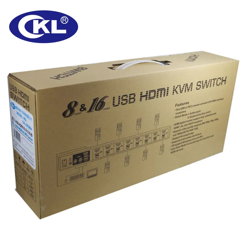 KVM переключатель HDMI 8 портов с USB PS/2 портами поддержка автоматического