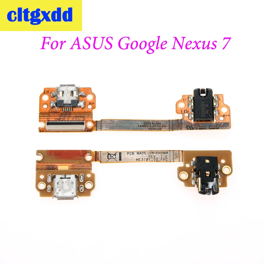 cltgxdd For Asus Google Nexus 7 ME370T Dock Connector Flex Cable Micro USB Charger Charging Port with Audio Headphone Jack | Мобильные