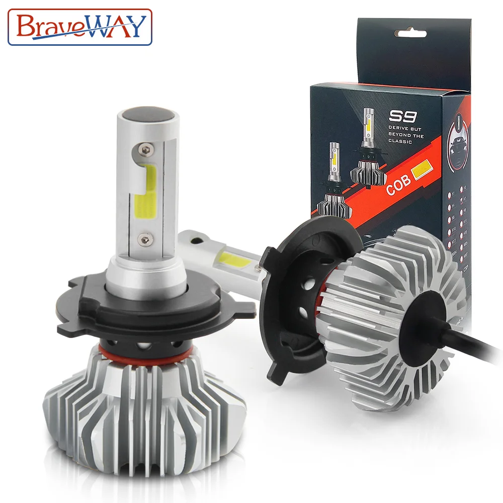 

BraveWay Led Bulbs for Cars Motorcycle 6500K Auto Headlight Fog Light Super Bright Auto Led Lamp H7 LED H4 H11 H13 9004 9005 HB3