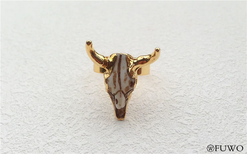 Carved Bone Steer Skull 7