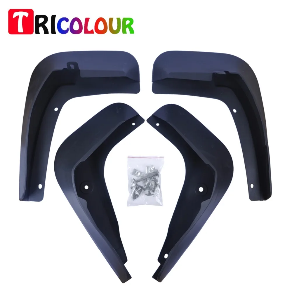 TRICOLOUR 4Pcs/Set Car Mudguards Fender Mudguard For Volkswagen Golf