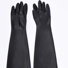 60 см черные перчатки латексные рабочие Midoni водонепроницаемые Нескользящие arbeitshandschuhe расстраиваются дольше guantes латекс