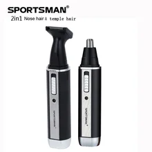 2 в 1 нос Уши Триммер для волос Машинка электрическая бритва для мужчин Инструмент Регулируемая машинка для стрижки волос для бритья висков резак для лица Уход за лицом