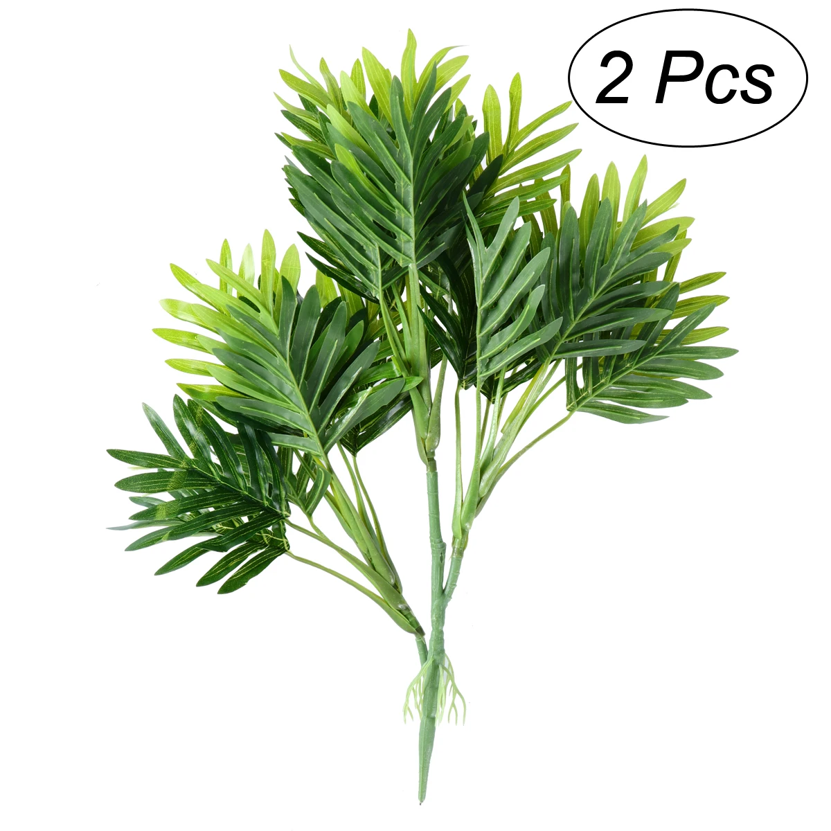 Buy 2pcs Plastic Green Plant Leaves Artificial Fern