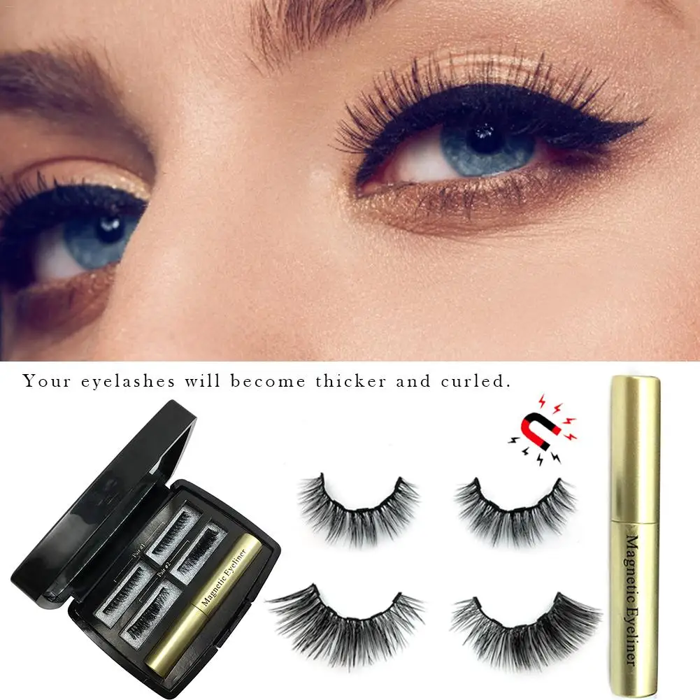 Fácil de Desgaste de Longa-duração Eyeliner Líquido Magnético Cílios Postiços Definir Secagem Rápida Delineador 2021 Hot & 12 High Quality Beleza e saúde