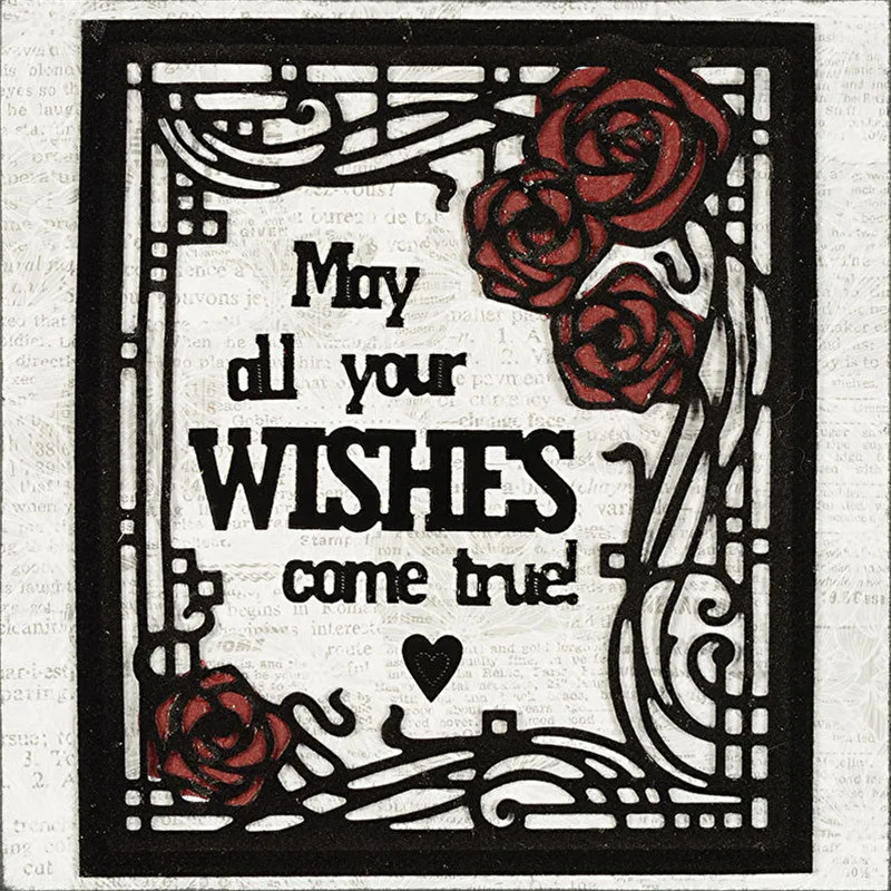 

DiyArts 1 Pcs/lot Metal Cutting Dies Scrapbooking For Card Making DIY Embossing Cuts New Craft Dies Flower Frame
