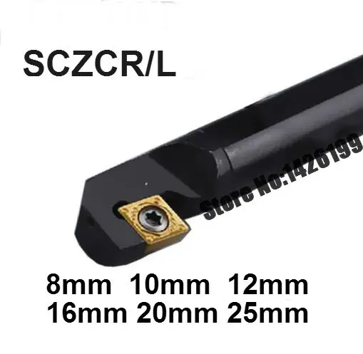 1 шт. S08K-SCZCR06 S10K-SCZCR06 S12M-SCZR06 S16Q-SCZCR09 S20R-SCZCR09 S25S-SCZCR09 8 мм-25 мм CNC токарный инструмент