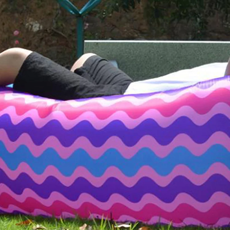 Водонепроницаемый Камуфляж Открытый быстро надувной воздушный диван кровать спальный мешок Кемпинг пляж диван ленивый мешок